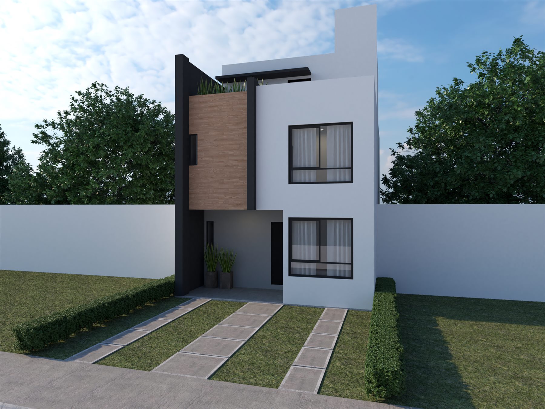 Fachada modelo Onix 3P